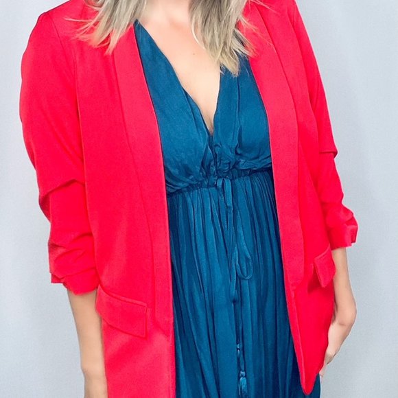 Moving Forward Red Embellished Blazer, Use Your Voice! Size Medium - Picture 2 of 4